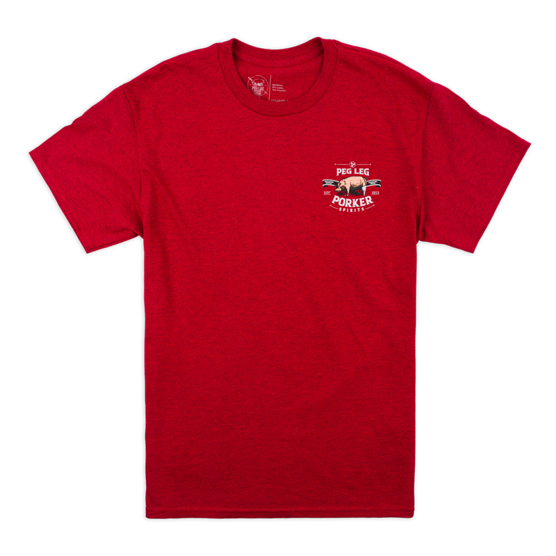 PLPS Pig with a Swig Tee - Antique Cherry Red