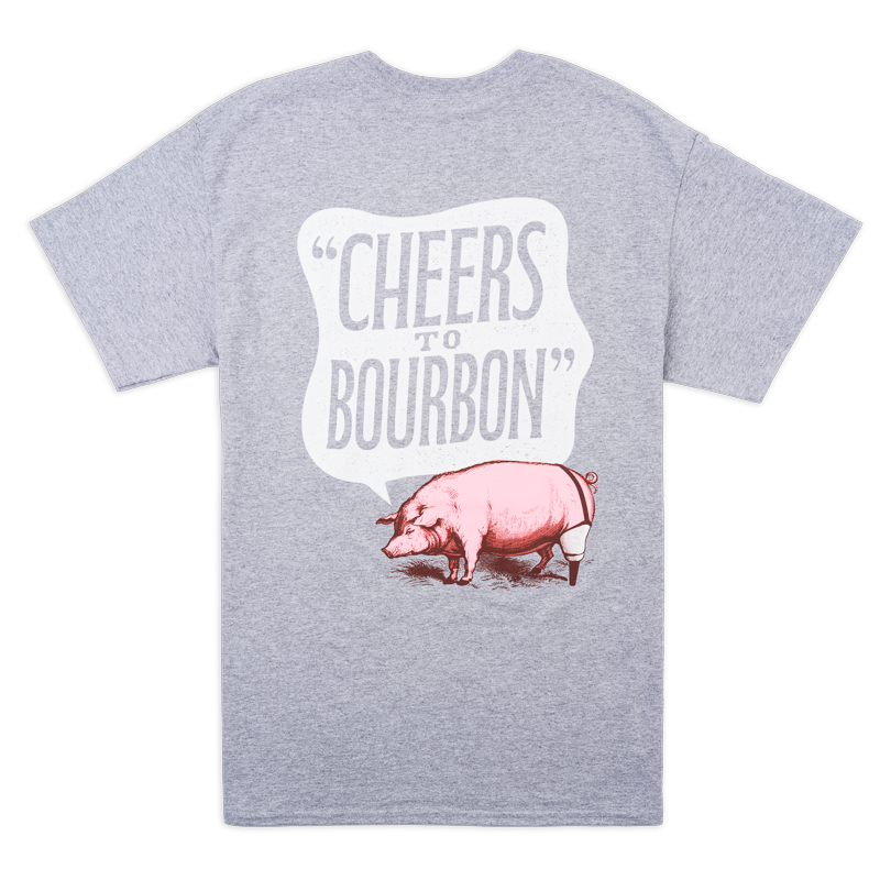 PLPS Cheers to Bourbon Tee - Sport Grey