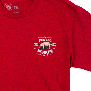 PLPS Pig with a Swig Tee - Antique Cherry Red