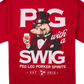 PLPS Pig with a Swig Tee - Antique Cherry Red