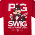 PLPS Pig with a Swig Tee - Antique Cherry Red