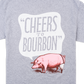 PLPS Cheers to Bourbon Tee - Sport Grey