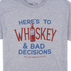 PLPS Whiskey & Bad Decisions Tee - Sport Grey