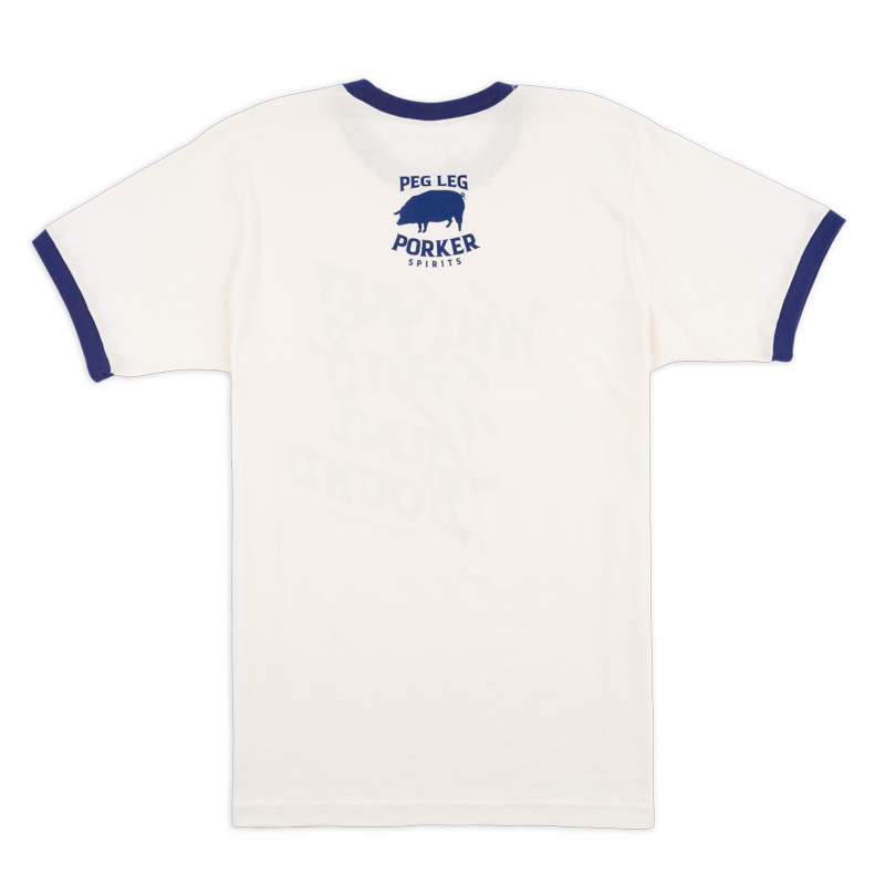 PLPS Whiskey Bent & Trail Bound Ringer Tee - Vintage White