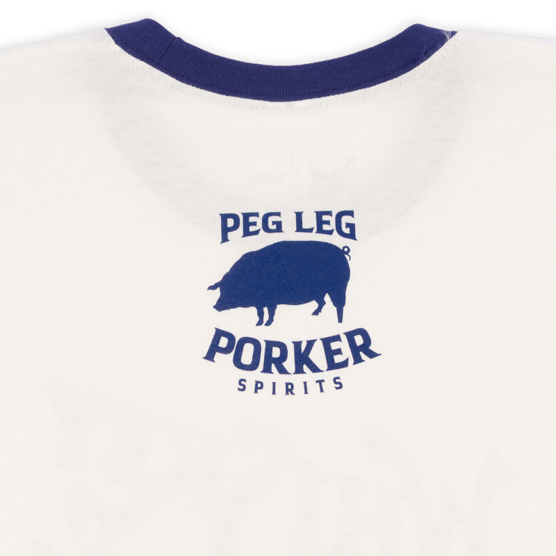 PLPS Whiskey Bent & Trail Bound Ringer Tee - Vintage White