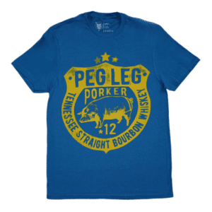 Spirits 12 Year Old Bourbon Whiskey Tee - Blue/Gold