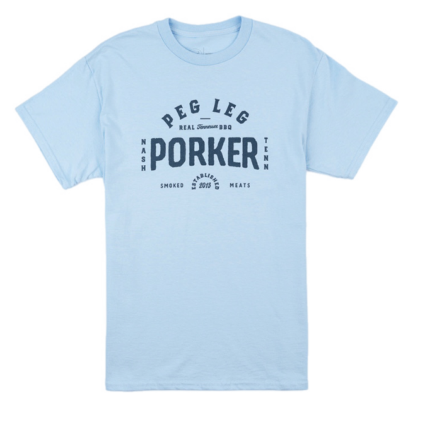 Smoked Meats Tee - Light Blue