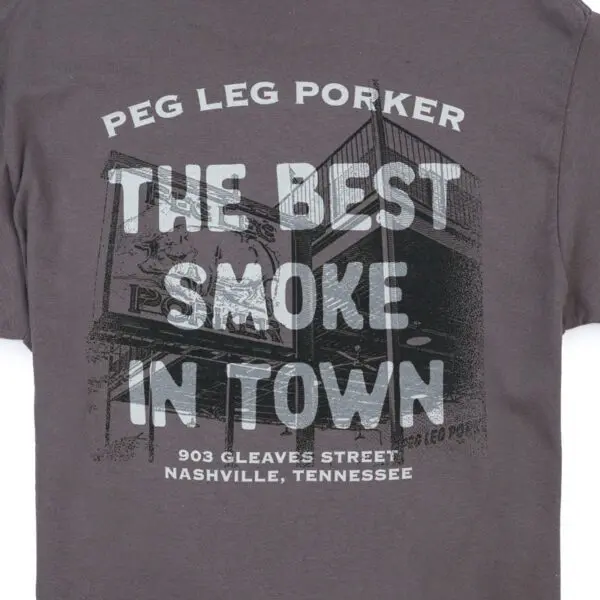 Best Smoke in Town Tee - Charcoal - Image 3