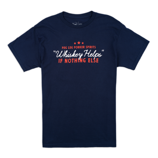 PLPS Whiskey Helps Tee - Navy