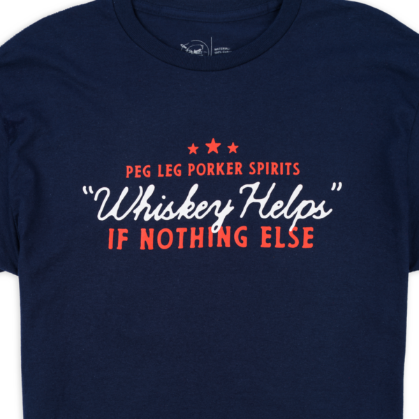 PLPS Whiskey Helps Tee - Navy - Image 3