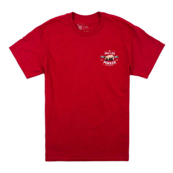 PLPS Pig with a Swig Tee - Antique Cherry Red - Image 2
