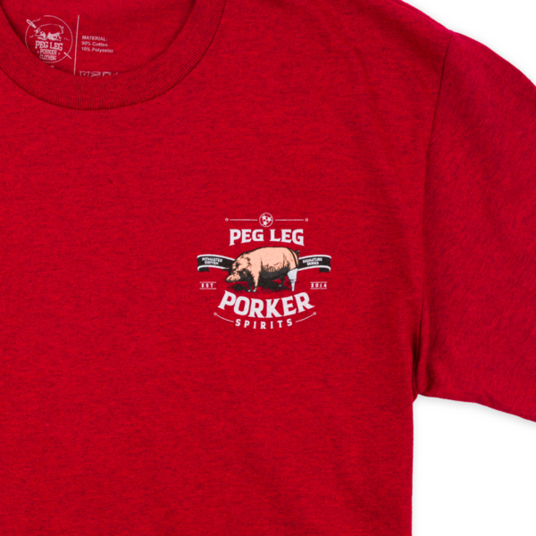 PLPS Pig with a Swig Tee - Antique Cherry Red - Image 4