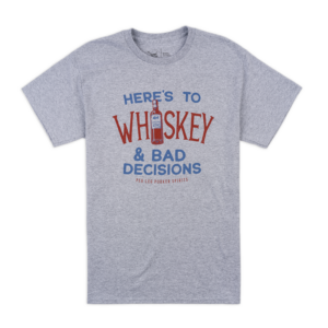 PLPS Whiskey & Bad Decisions Tee - Sport Grey