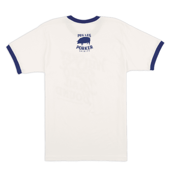 PLPS Whiskey Bent & Trail Bound Ringer Tee - Vintage White - Image 2