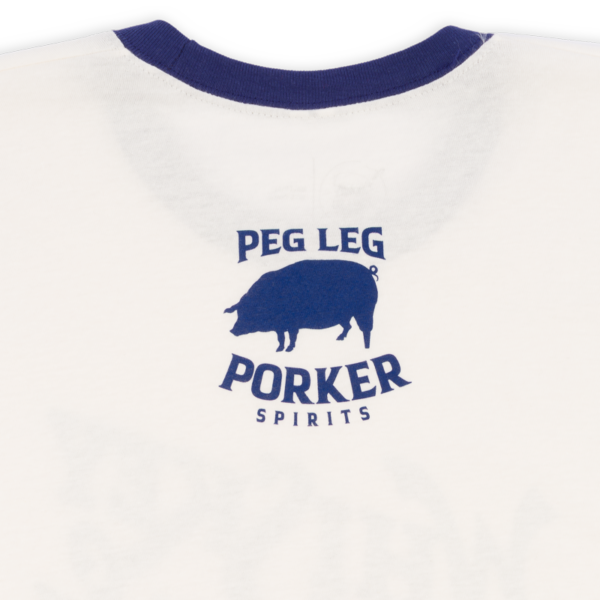 PLPS Whiskey Bent & Trail Bound Ringer Tee - Vintage White - Image 4