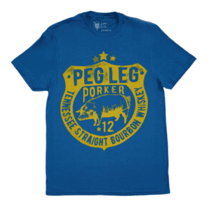 Spirits 12 Year Old Bourbon Whiskey Tee - Blue/Gold