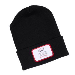 Beanie w/Bourbon Patch - Black
