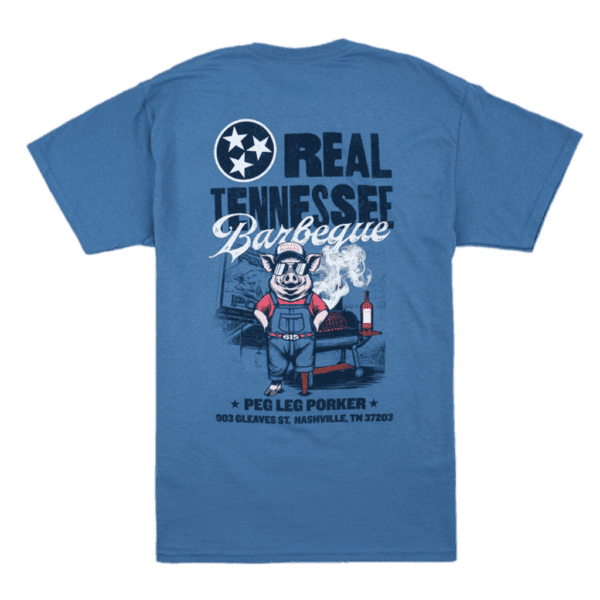 Real TN BBQ Tee - Indigo Blue
