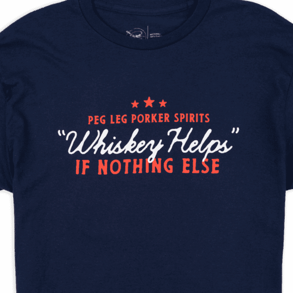 PLPS Whiskey Helps Tee - Navy - Image 3