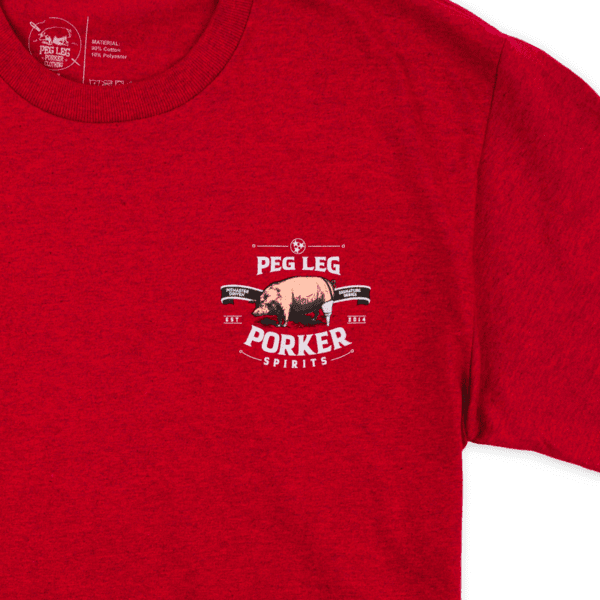 PLPS Pig with a Swig Tee - Antique Cherry Red - Image 4