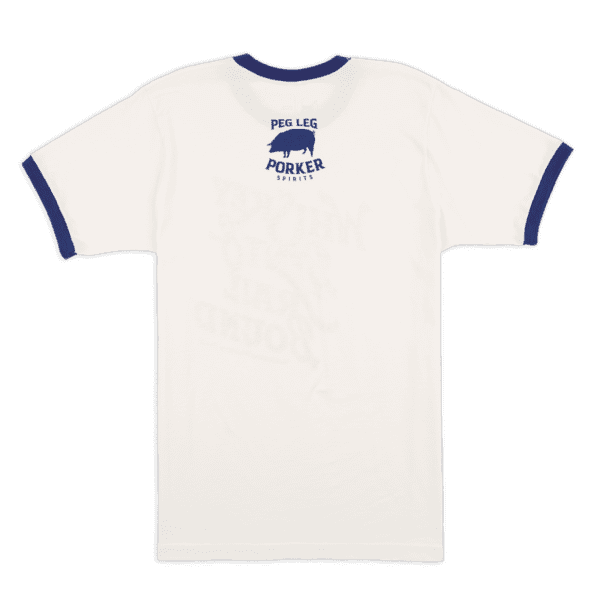 PLPS Whiskey Bent & Trail Bound Ringer Tee - Vintage White - Image 2