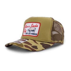 Smokin' Day Foam Trucker Cap - Green Camo