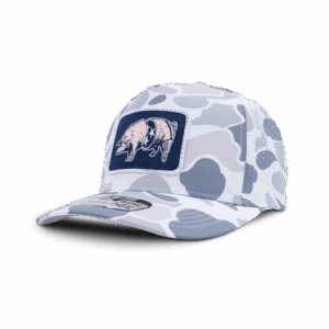 Half Cut Pig Perforated Cap - White Camo
